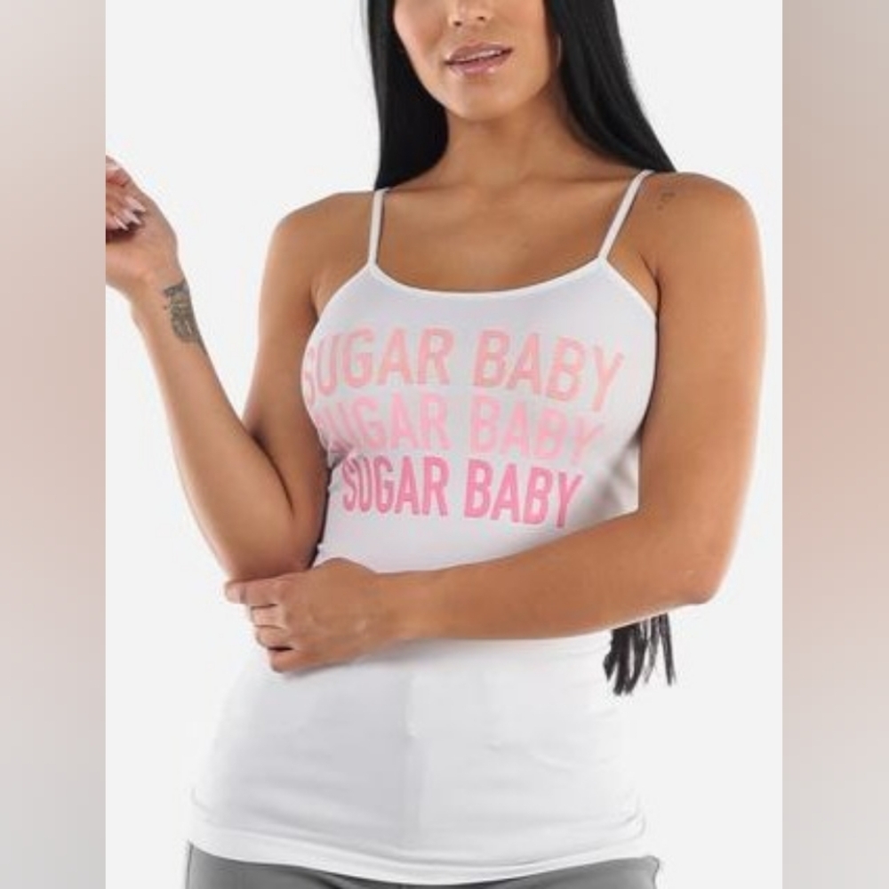 NEW! Sugar Baby Chic White Tank
